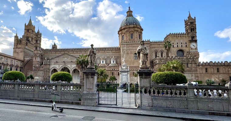 Trip to Sicily. Day 1. Palermo: Ballaro Market. Palermo Cathedral. Marina.